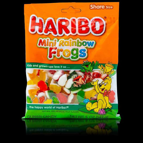 Haribo Mini Rainbow Frogs 5oz