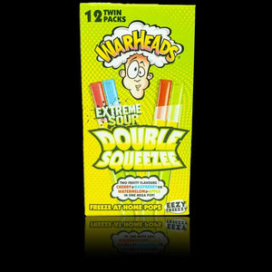 Warheads Extreme Sour Double Squeeze Freezer Pops 12 Pack